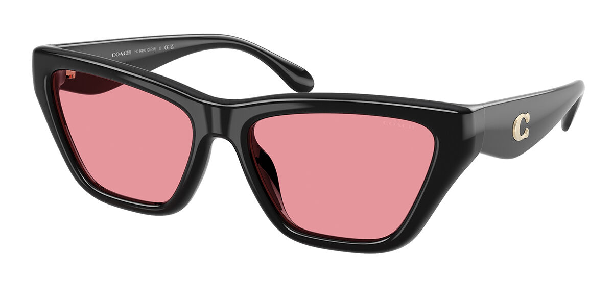 Coach HC8449U CDP33 500284 Oeil de Chat Noir lunettes de soleil ...