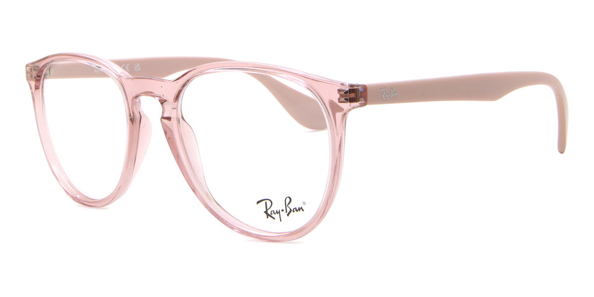 Ray-Ban RX7046 Erika 8338 Ovale Rose Transparent lunettes ...