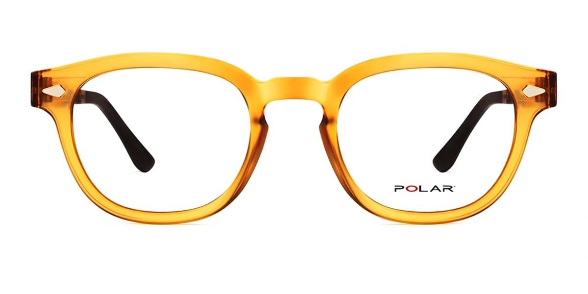 Polar 448 With Clip-On 28 Carré Transparent Polished Yellow lunettes ...