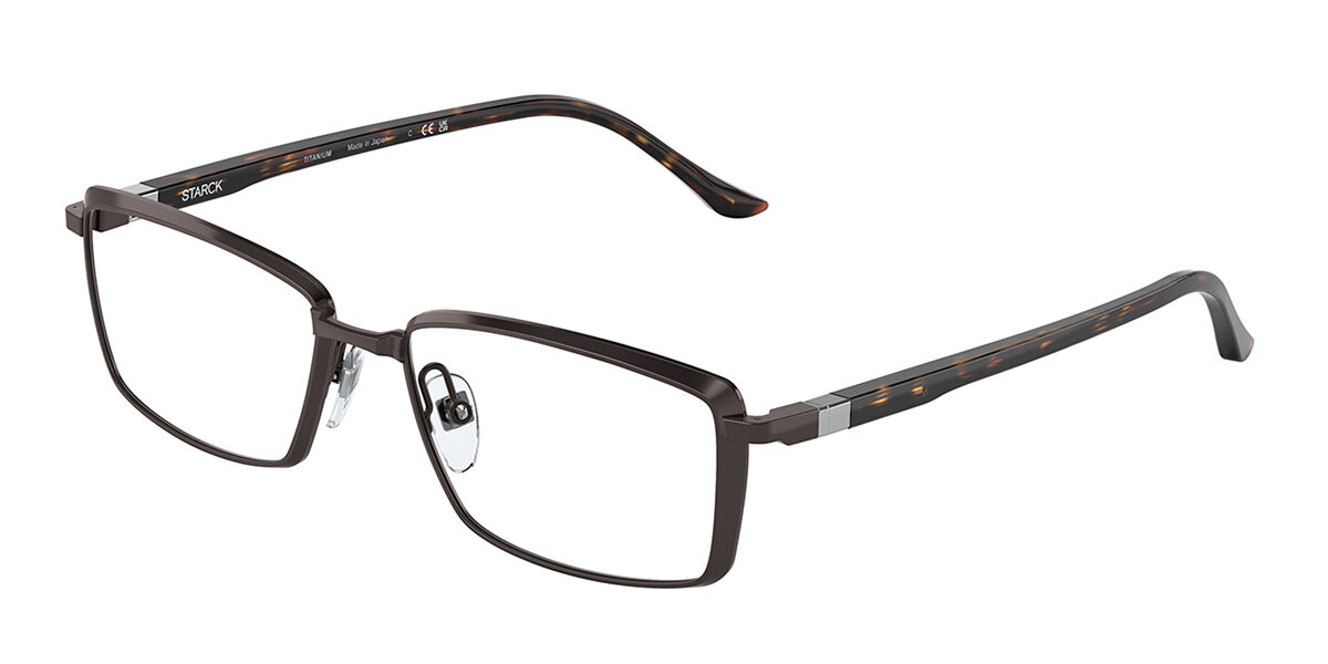 Starck SH2071T 0003 Rectangulaire Matte Brown lunettes | EasyLunettes ...