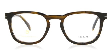 Lunettes De Vue David Beckham DB 7050 EX4 - Marron Corne 47/22/145 - Homme - Neuves